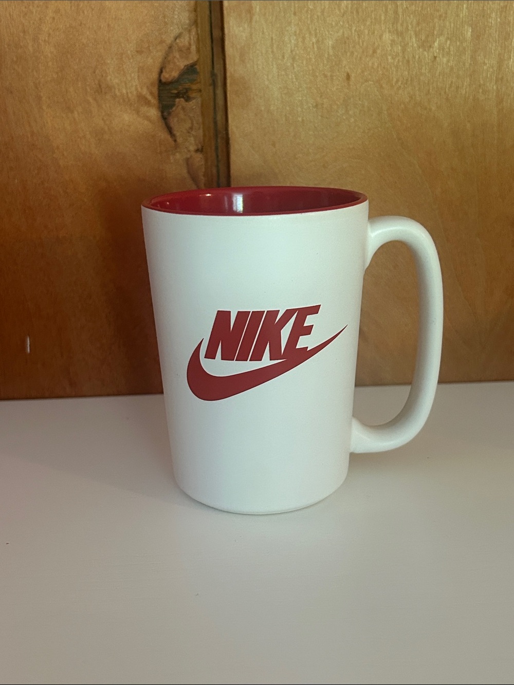 Nike Swoosh Red and white Mug